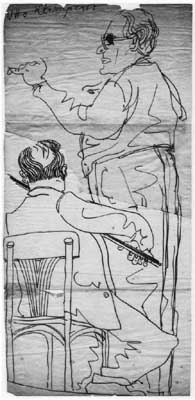 Lisl Steiner Sketch of Otto Klemperer