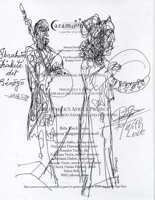 Lisl Steiner Sketch of Oumou Sangare